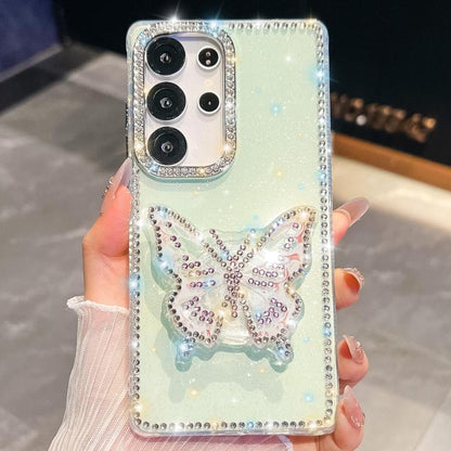 Diamond Glitter Butterfly Holder Phone Case