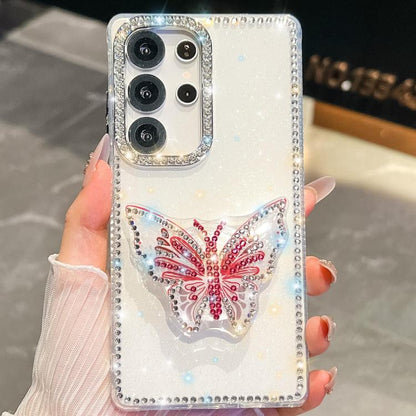 Diamond Glitter Butterfly Holder Phone Case
