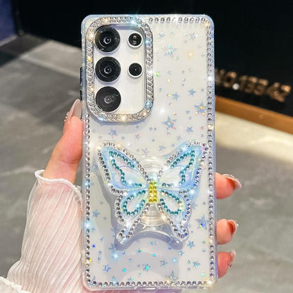 Diamond Glitter Butterfly Holder Phone Case