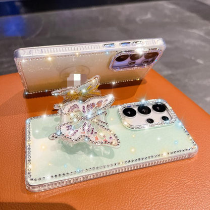 Diamond Glitter Butterfly Holder Phone Case