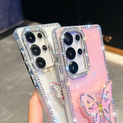 Diamond Glitter Butterfly Holder Phone Case