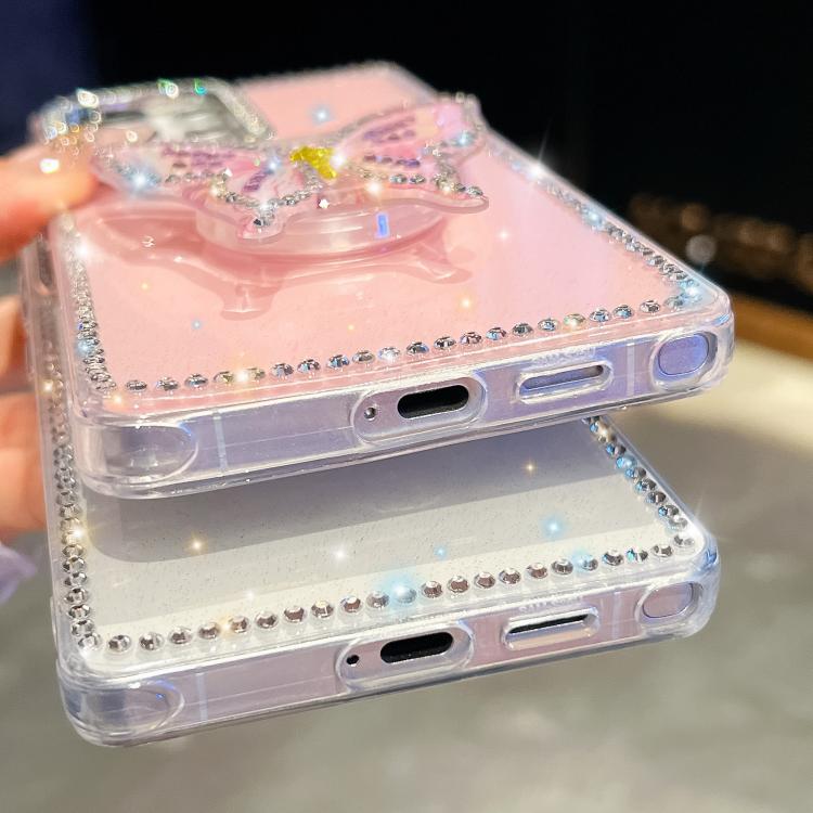 Diamond Glitter Butterfly Holder Phone Case