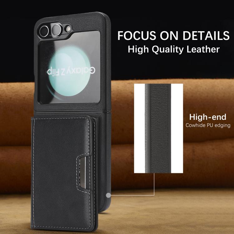 Kalebol Strong Magnetic MagSafe 2-Fold Ring Magnetic Card Case Leather Side Sticker Phone Case