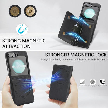 Kalebol Strong Magnetic MagSafe 2-Fold Ring Magnetic Card Case Leather Side Sticker Phone Case