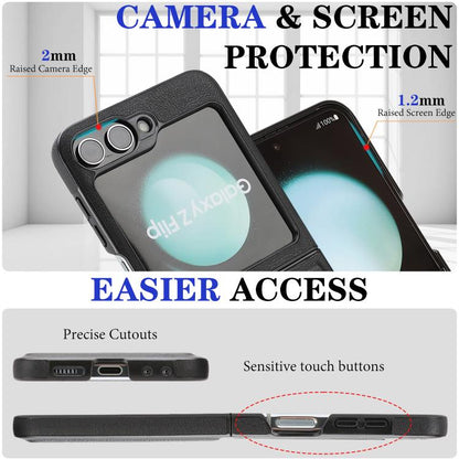 Kalebol Strong Magnetic MagSafe 2-Fold Ring Magnetic Card Case Leather Side Sticker Phone Case