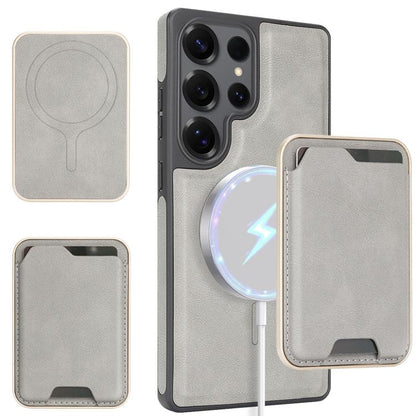 Kalebol Slim MagSafe Ring Magnetic Card Bag Side Sticker Leather Phone Case