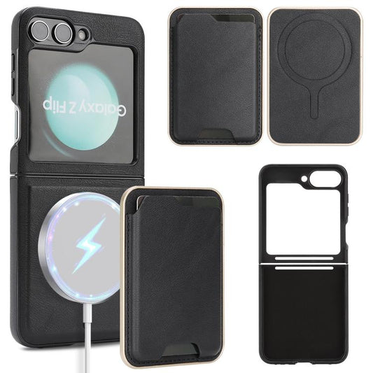 Kalebol Slim MagSafe Ring Magnetic Card Bag Side Sticker Leather Phone Case