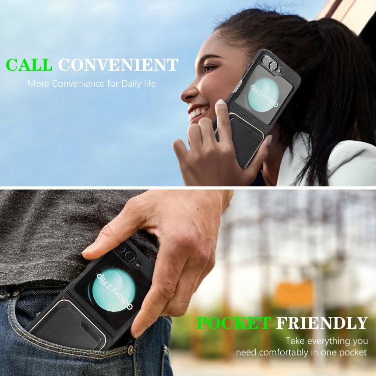 Kalebol Slim MagSafe Ring Magnetic Card Bag Side Sticker Leather Phone Case