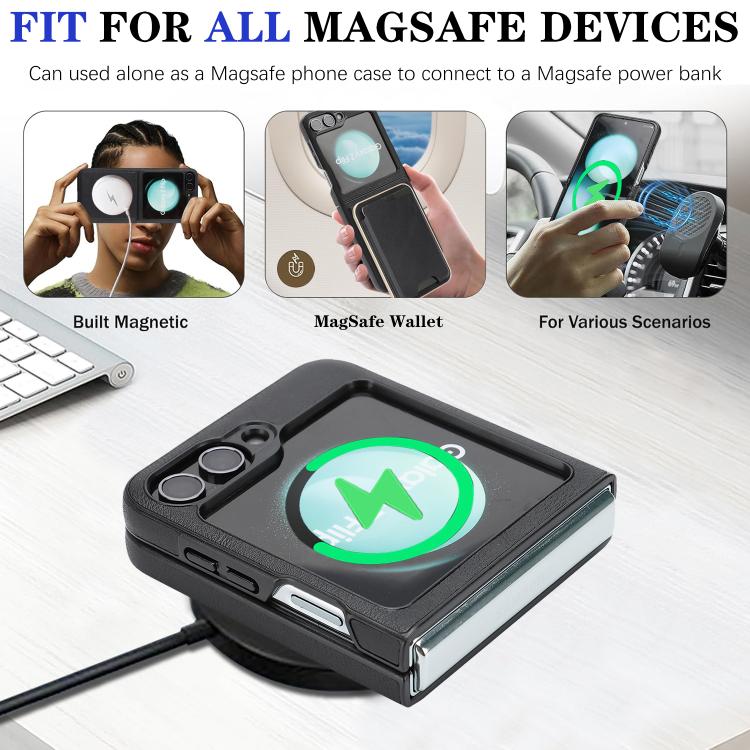 Kalebol Slim MagSafe Ring Magnetic Card Bag Side Sticker Leather Phone Case