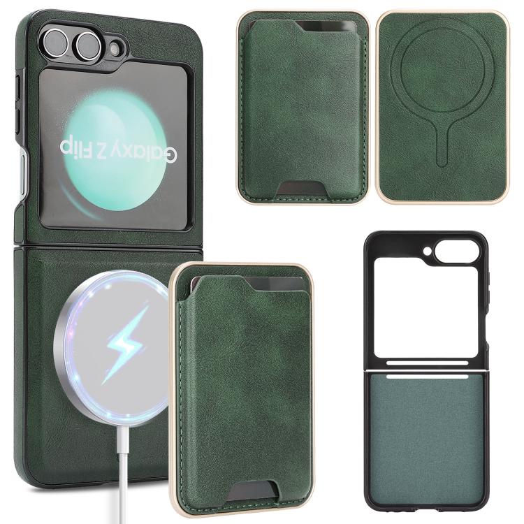 Kalebol Slim MagSafe Ring Magnetic Card Bag Side Sticker Leather Phone Case