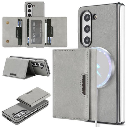 Kalebol Strong Magnetic MagSafe Tri-Fold Wallet Side Sticker Leather Phone Case