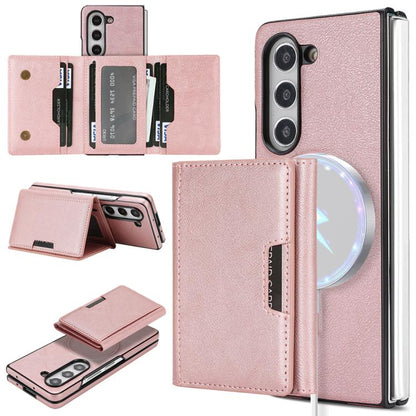 Kalebol Strong Magnetic MagSafe Tri-Fold Wallet Side Sticker Leather Phone Case