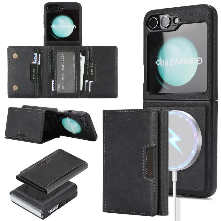 Kalebol Strong Magnetic MagSafe Tri-Fold Wallet Side Sticker Leather Phone Case