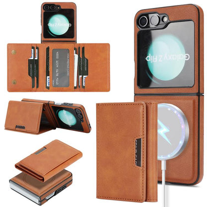 Kalebol Strong Magnetic MagSafe Tri-Fold Wallet Side Sticker Leather Phone Case