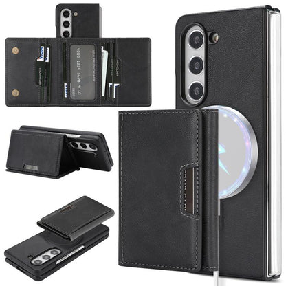 Kalebol Strong Magnetic MagSafe Tri-Fold Wallet Side Sticker Leather Phone Case