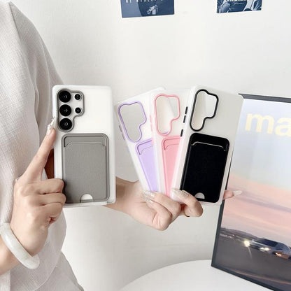 Leather Texture Card Bag Shockproof Phone Case