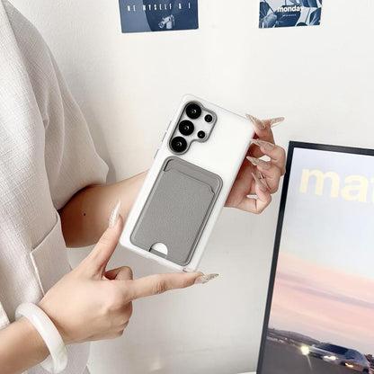 Leather Texture Card Bag Shockproof Phone Case