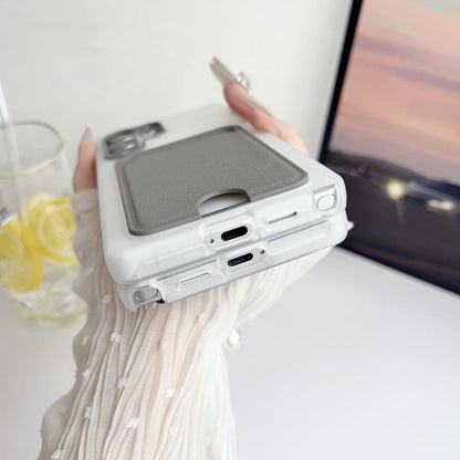 Leather Texture Card Bag Shockproof Phone Case