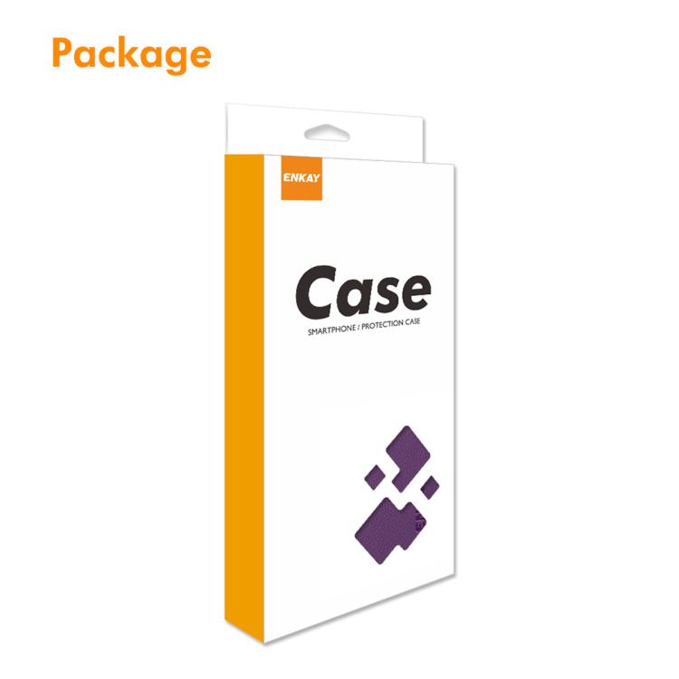 ENKAY RFID Blocking Wallet Kickstand Litchi Texture Leather Phone Case