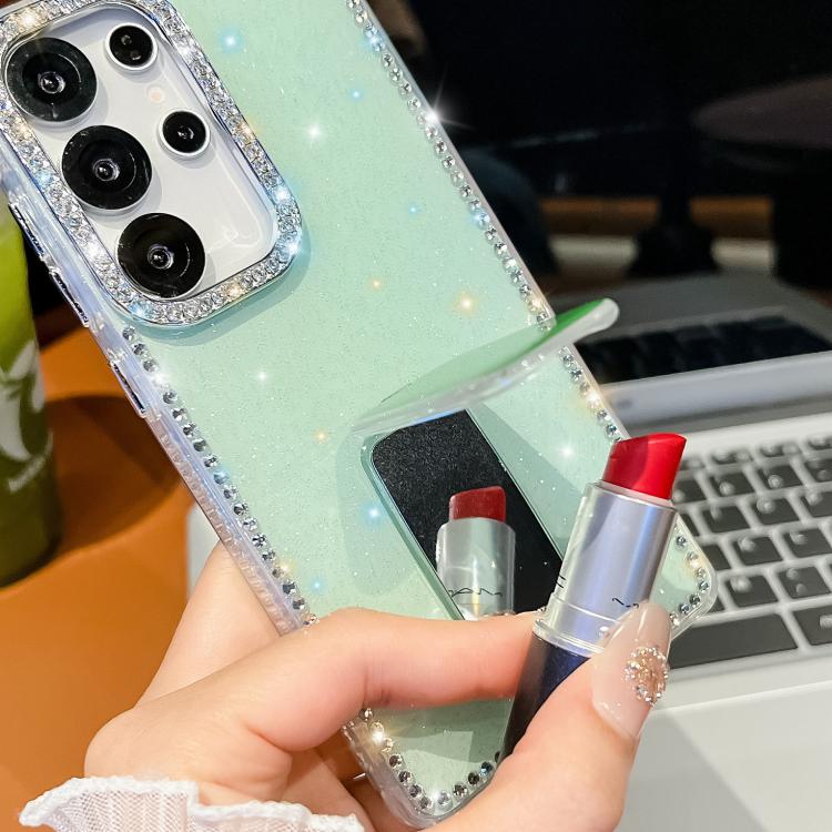 Rhinestone Glitter TPU 4-corners Anti-fall Phone Case with Holder