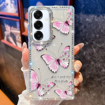 Diamond Glitter Butterfly Pattern Shockproof Phone Case
