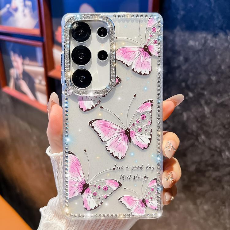 Diamond Glitter Butterfly Pattern Shockproof Phone Case