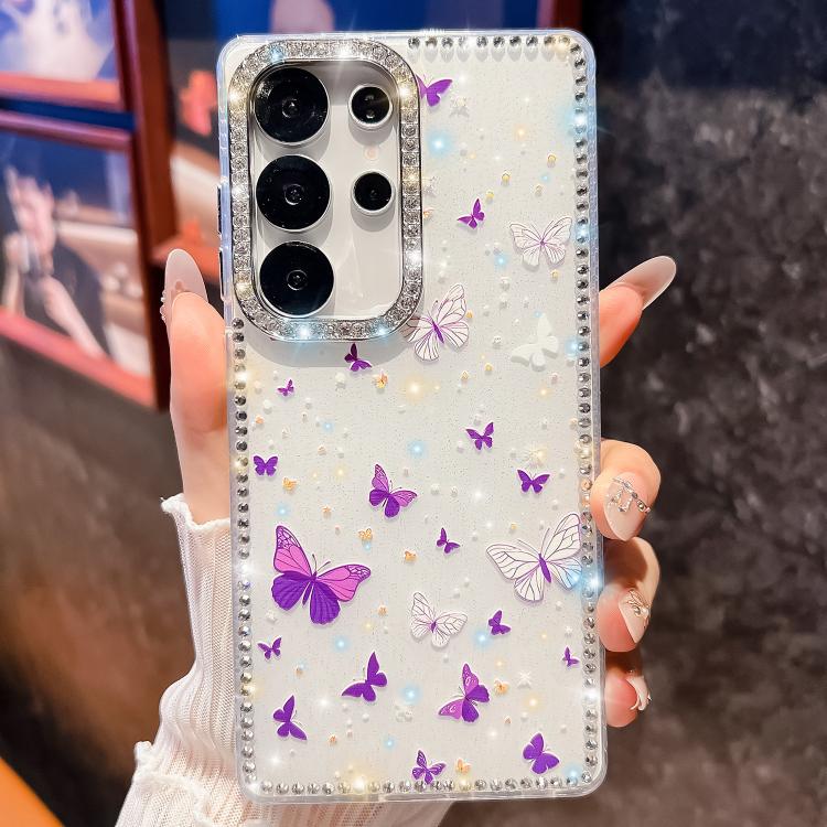 Diamond Glitter Butterfly Pattern Shockproof Phone Case
