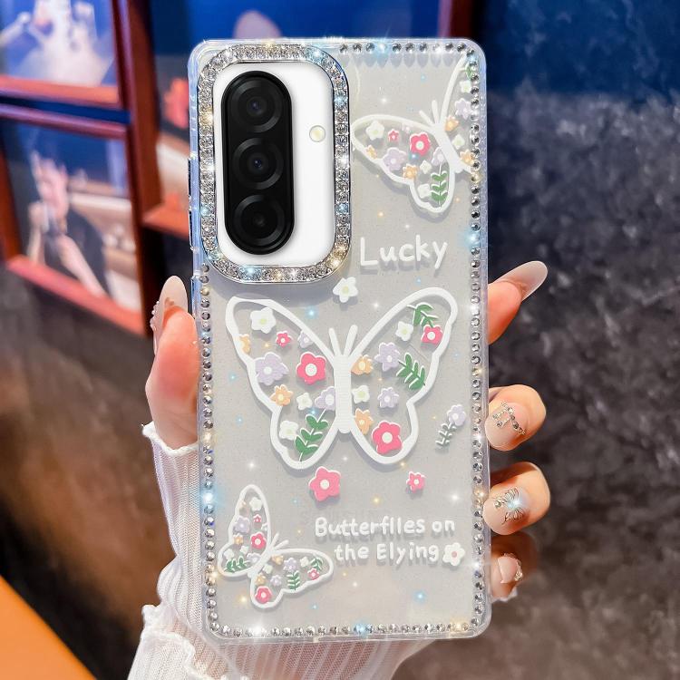 Diamond Glitter Butterfly Pattern Shockproof Phone Case