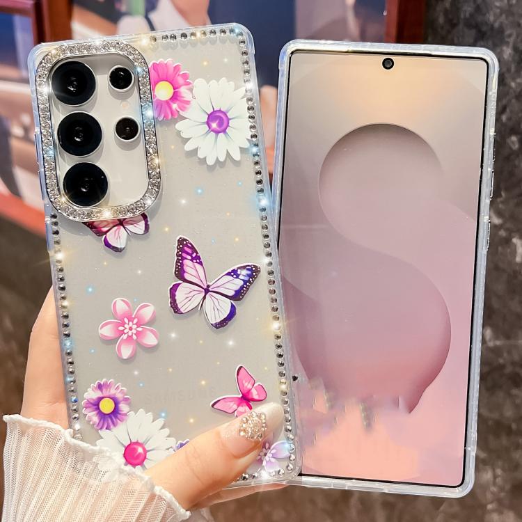 Diamond Glitter Butterfly Pattern Shockproof Phone Case