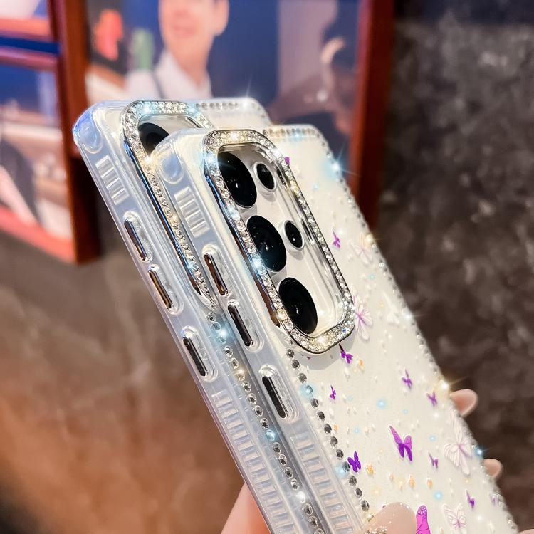 Diamond Glitter Butterfly Pattern Shockproof Phone Case