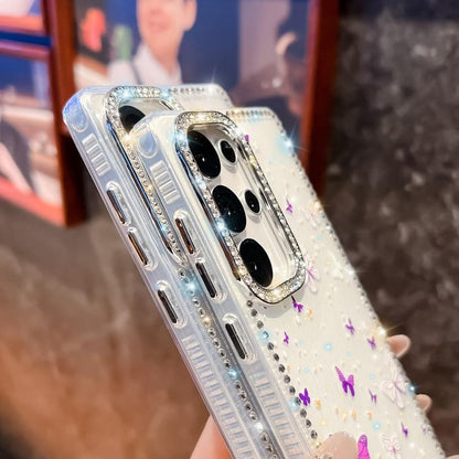 Diamond Glitter Butterfly Pattern Shockproof Phone Case