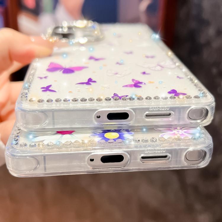 Diamond Glitter Butterfly Pattern Shockproof Phone Case
