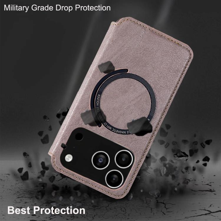 Kalebol Flip Card Slot MagSafe Leather Phone Case