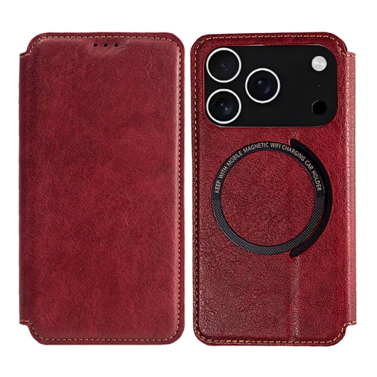 Kalebol Flip Card Slot MagSafe Leather Phone Case