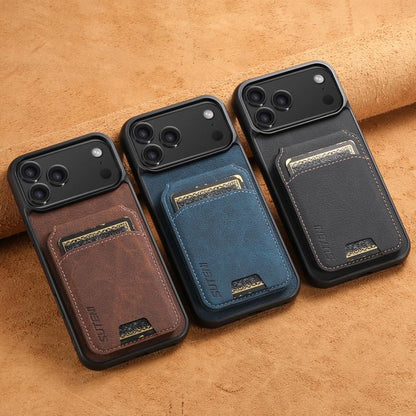 Suteni H02 Litchi Leather Card Wallet Stand Back Phone Case