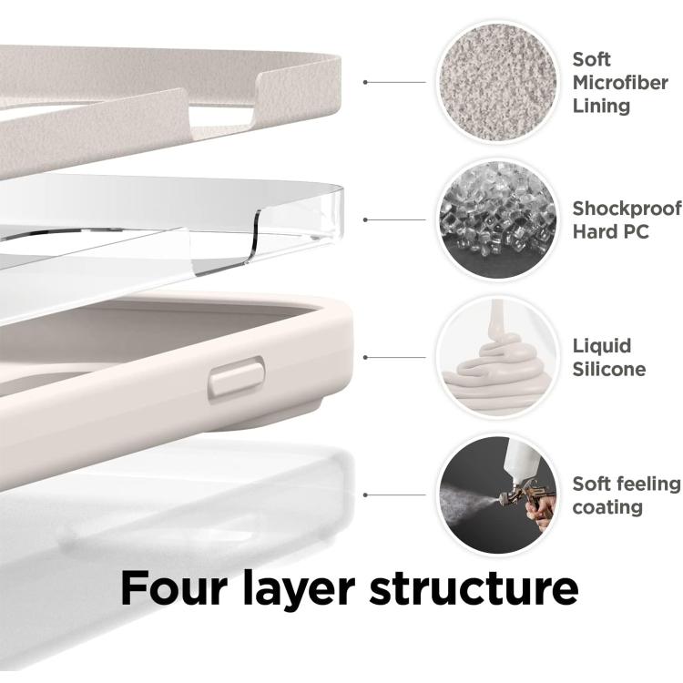 Kalebol Solid Color Simple All-inclusive Liquid Silicone Phone Case