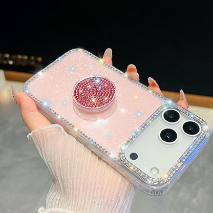 Diamond Glitter Diamond Round Holder Phone Case