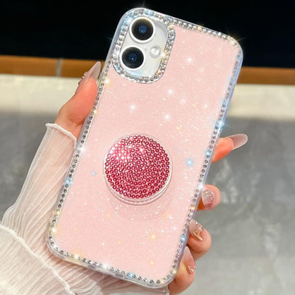 Diamond Glitter Diamond Round Holder Phone Case