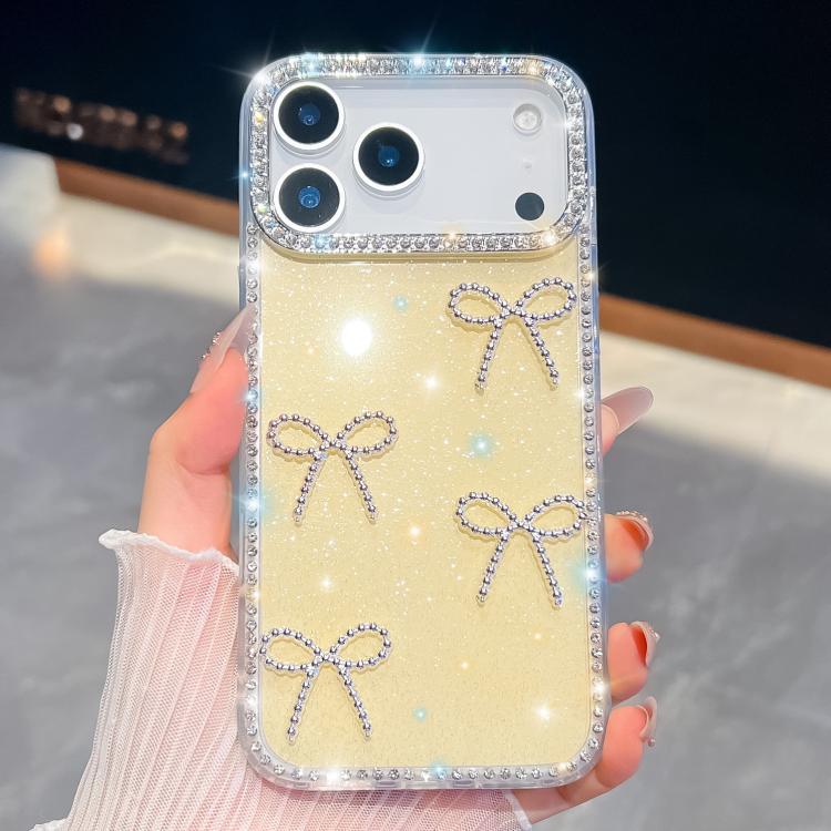 Diamond Glitter Bow-knot Four-Corner Shockproof Phone Case