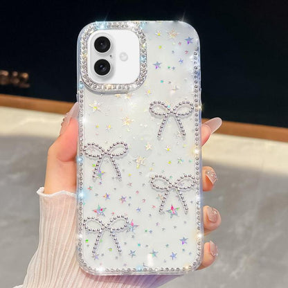Diamond Glitter Bow-knot Four-Corner Shockproof Phone Case