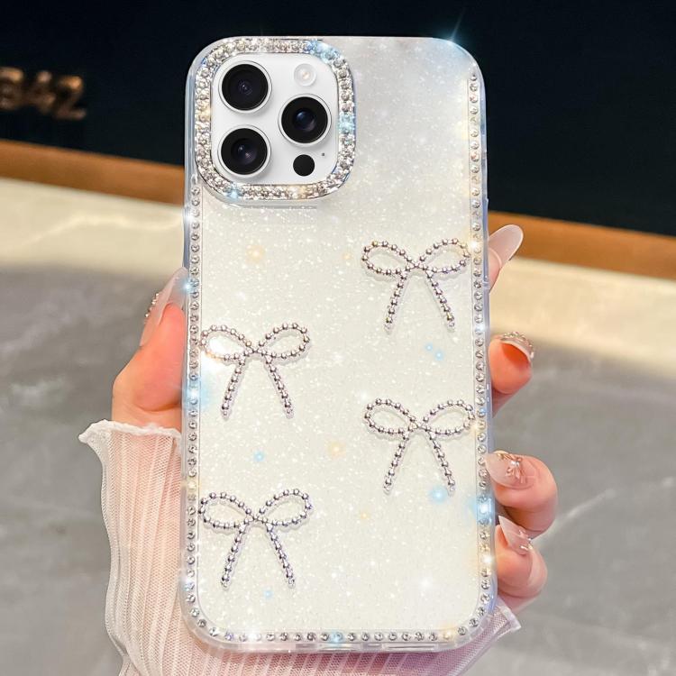 Diamond Glitter Bow-knot Four-Corner Shockproof Phone Case
