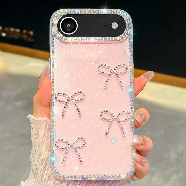 Diamond Glitter Bow-knot Four-Corner Shockproof Phone Case