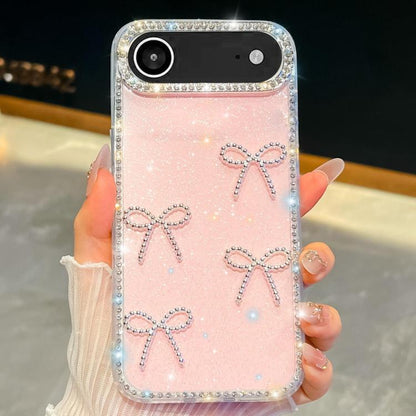 Diamond Glitter Bow-knot Four-Corner Shockproof Phone Case