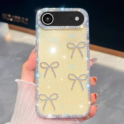 Diamond Glitter Bow-knot Four-Corner Shockproof Phone Case
