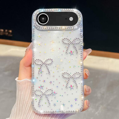 Diamond Glitter Bow-knot Four-Corner Shockproof Phone Case