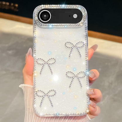 Diamond Glitter Bow-knot Four-Corner Shockproof Phone Case