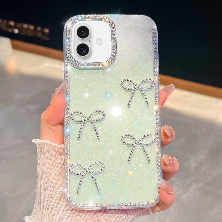 Diamond Glitter Bow-knot Four-Corner Shockproof Phone Case