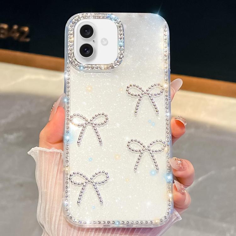 Diamond Glitter Bow-knot Four-Corner Shockproof Phone Case