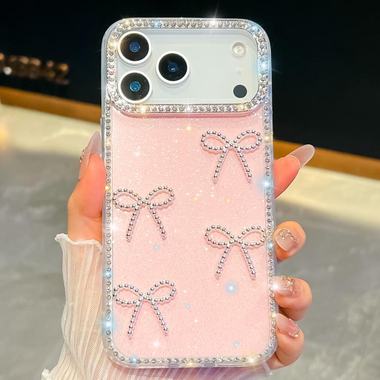 Diamond Glitter Bow-knot Four-Corner Shockproof Phone Case