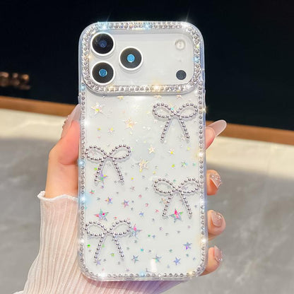 Diamond Glitter Bow-knot Four-Corner Shockproof Phone Case